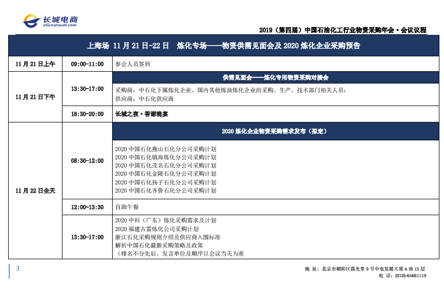 2019(第四屆)中國(guó)石油化工行業(yè)物資采購(gòu)年會(huì)·會(huì)議議程 企業(yè)動(dòng)態(tài) 第6張-
